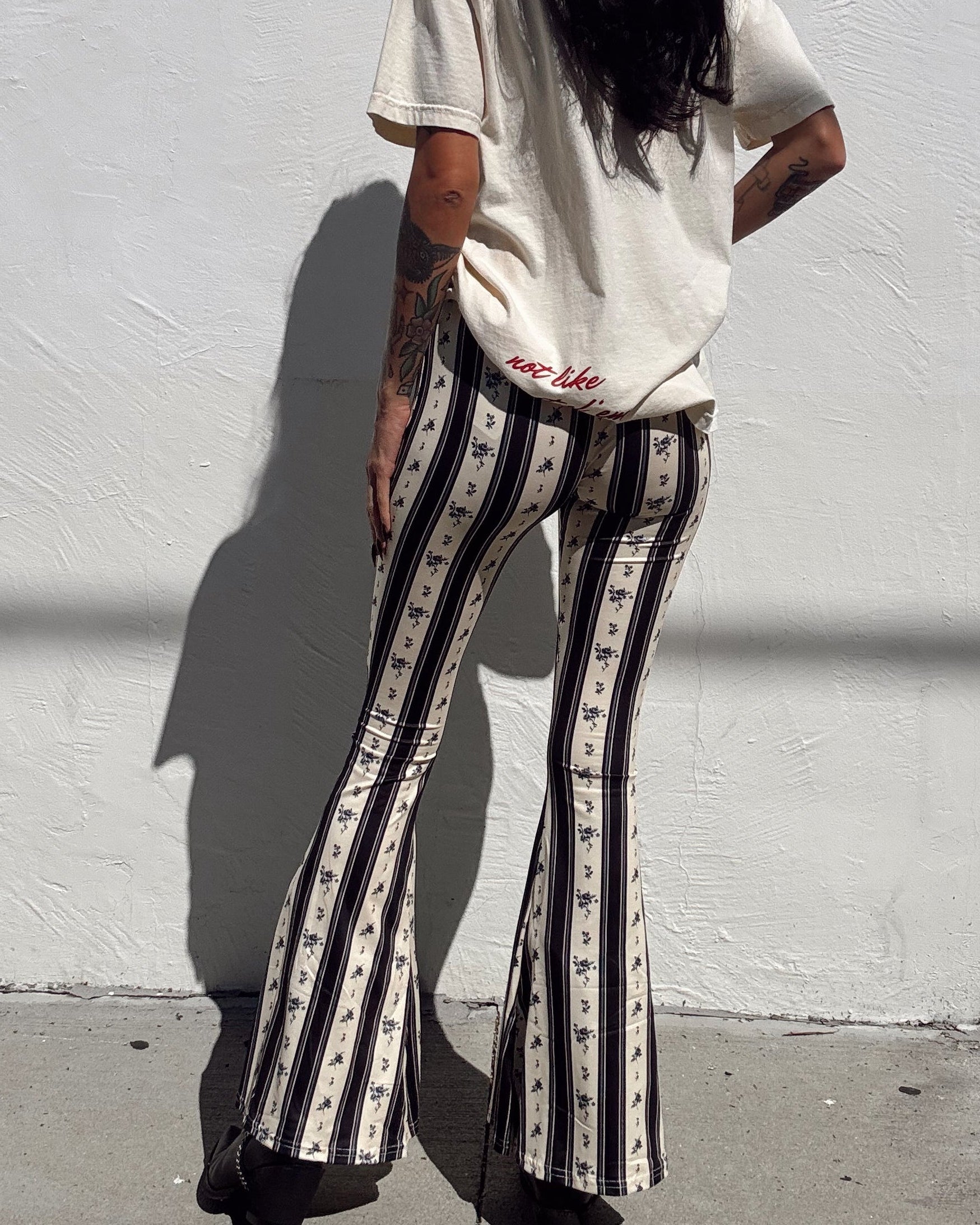 Floral Stripe Flare