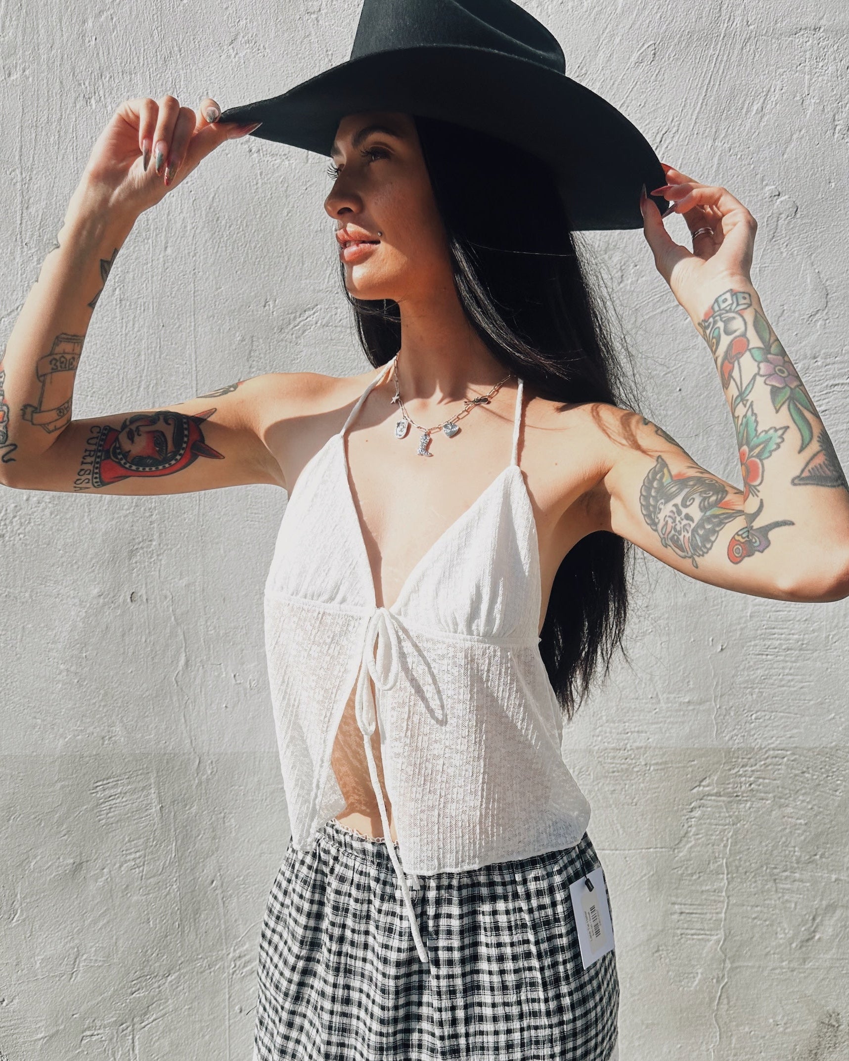Lace Tie Halter