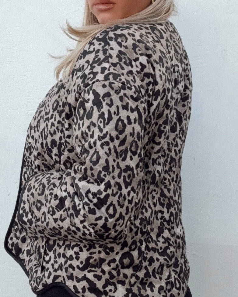 Leopard Quilted Jacket