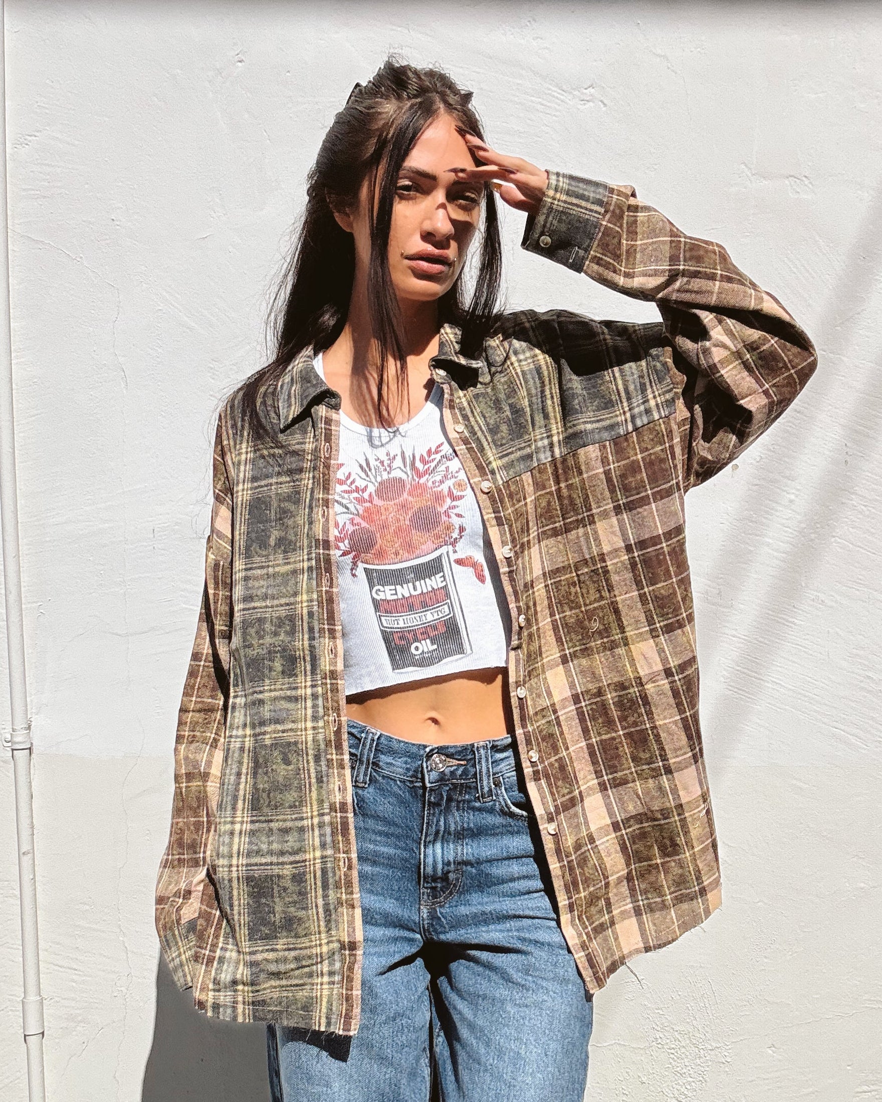 Faded Vintage Wash Flannel