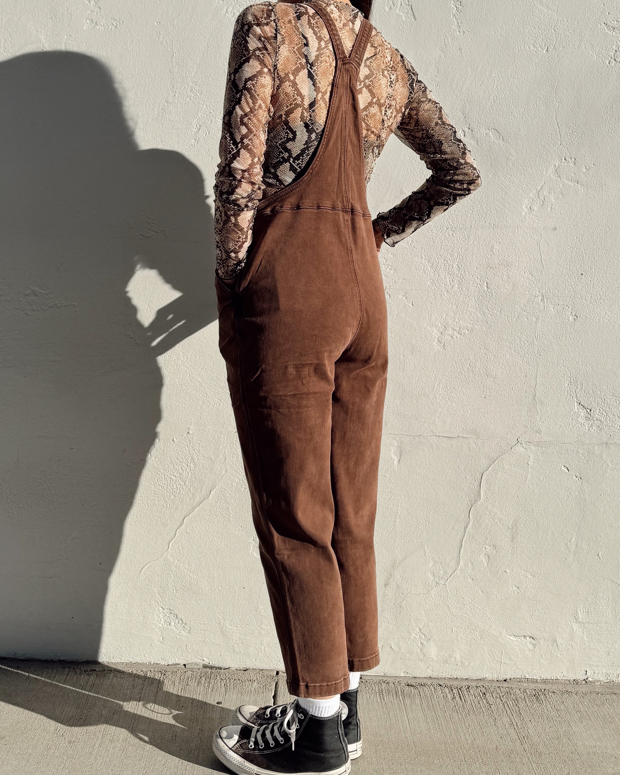 Knot Overalls - Mocha