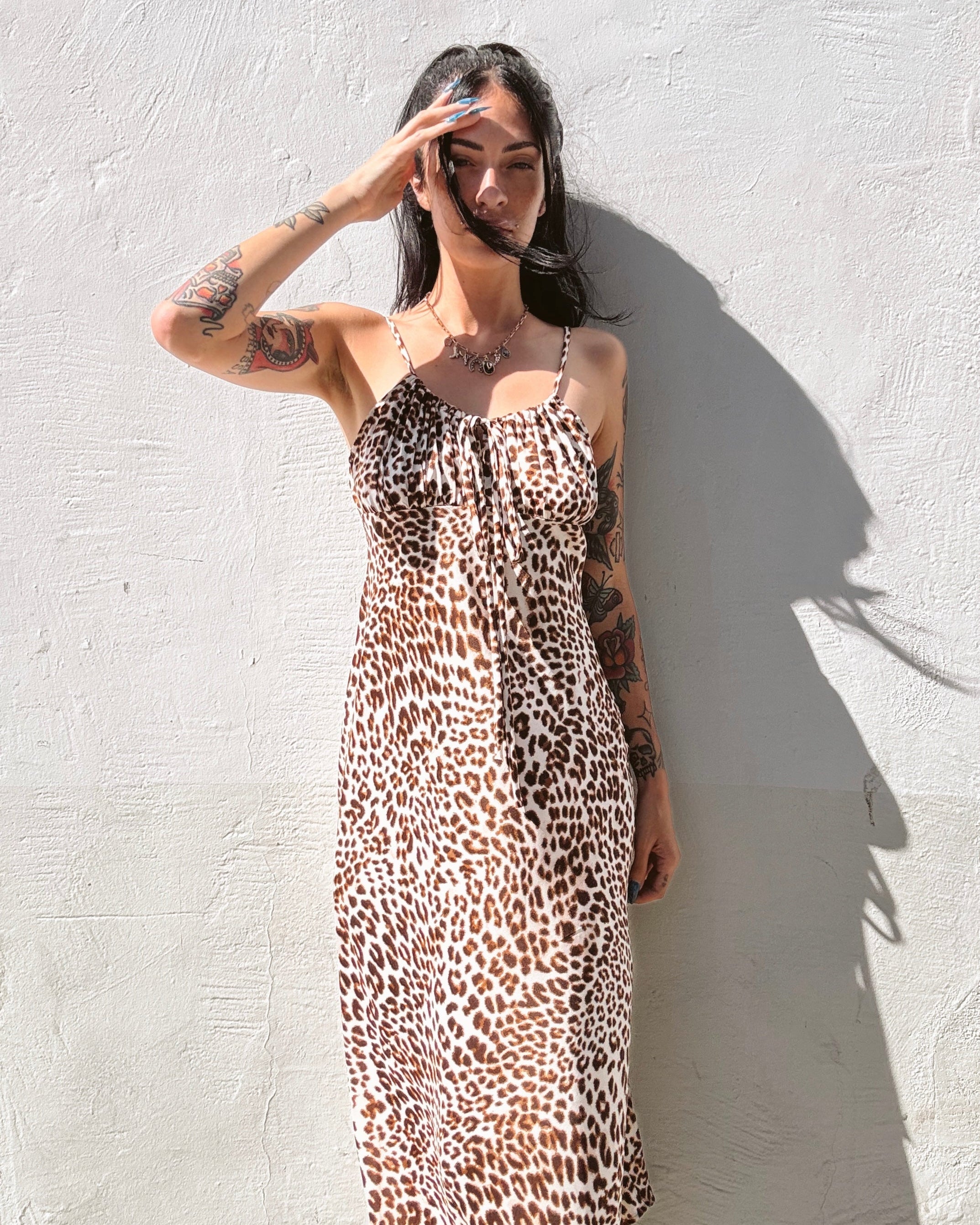 Leopard Slip Dress