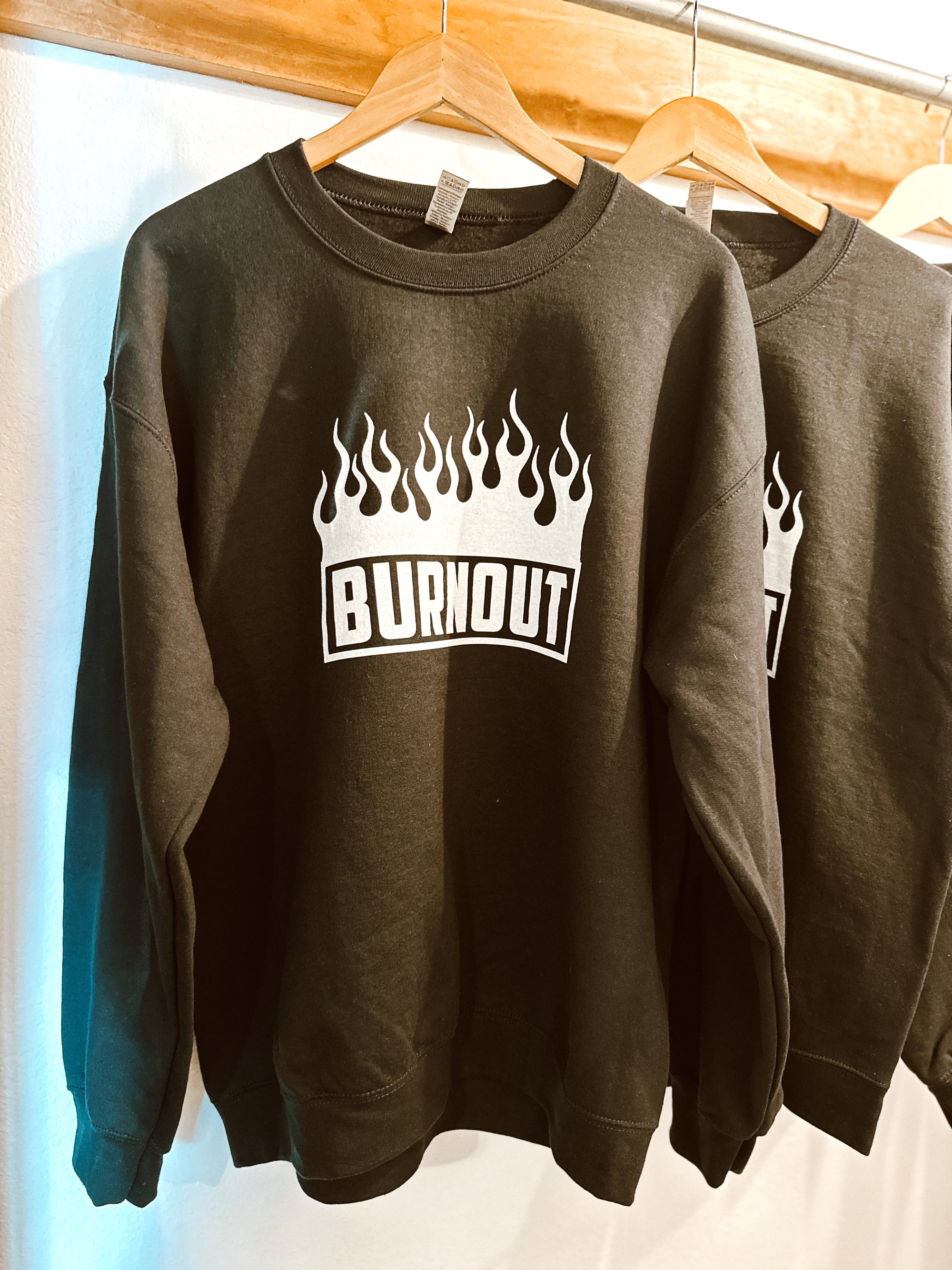 Burnout Shop Crewneck - Flames