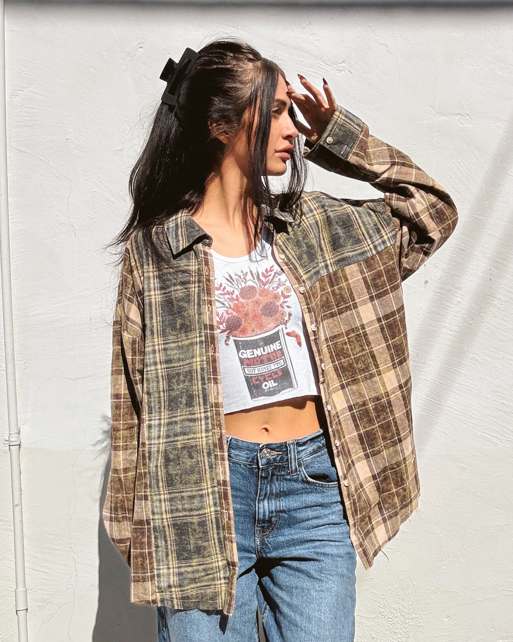 Faded Vintage Wash Flannel