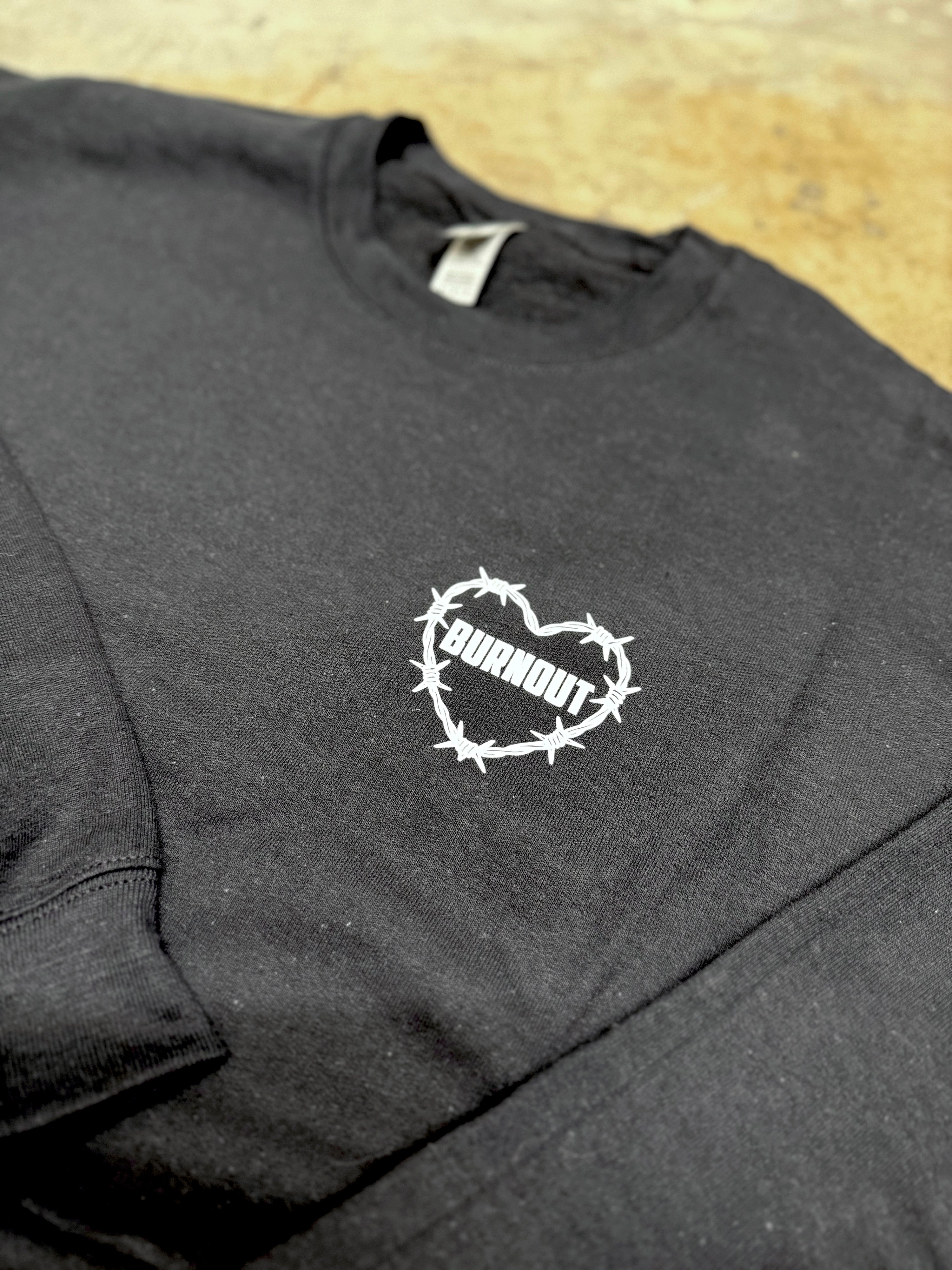 Find Out Shop Crewneck - Black - Burnout