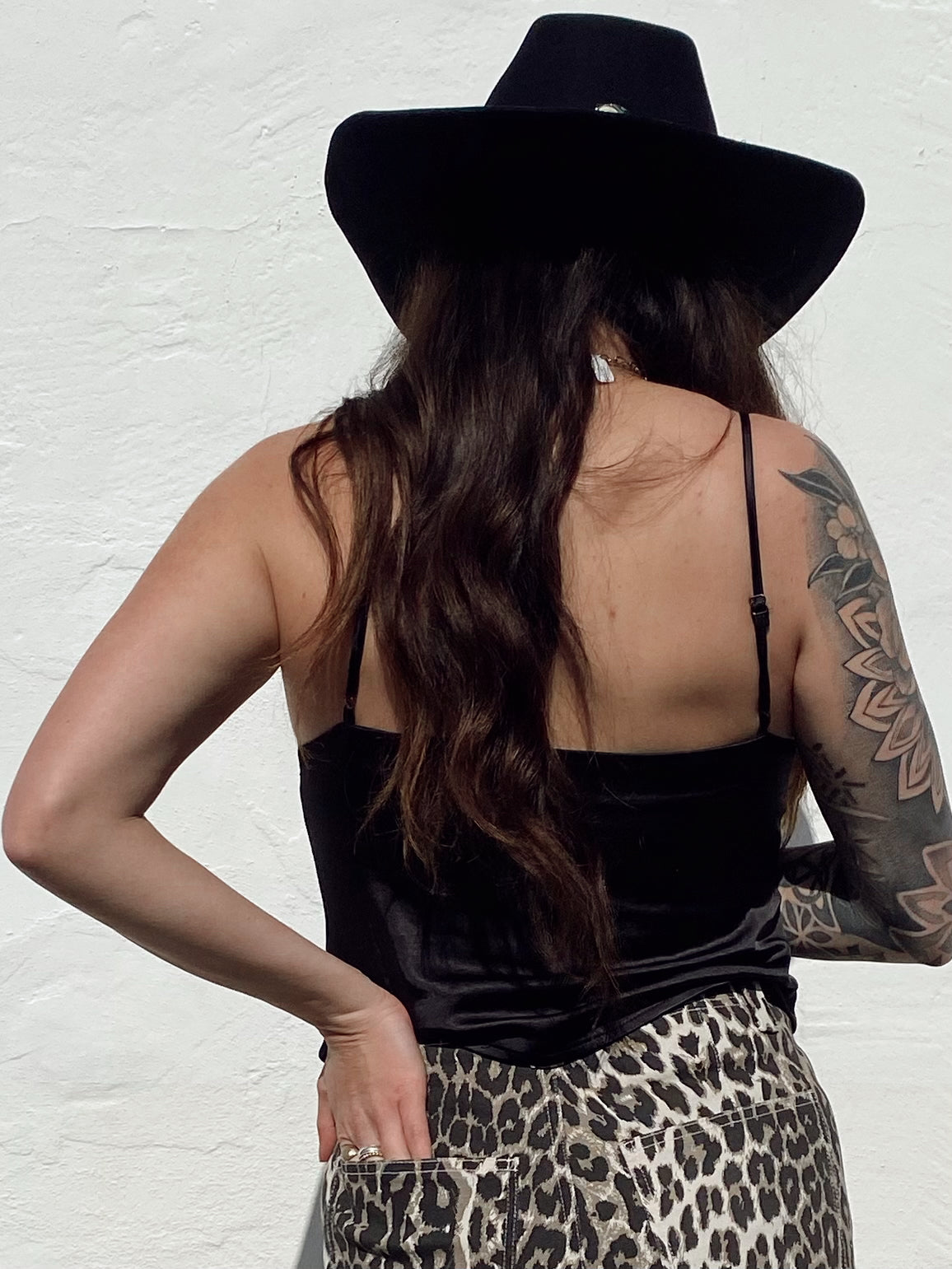 Tie Front Satin Tank