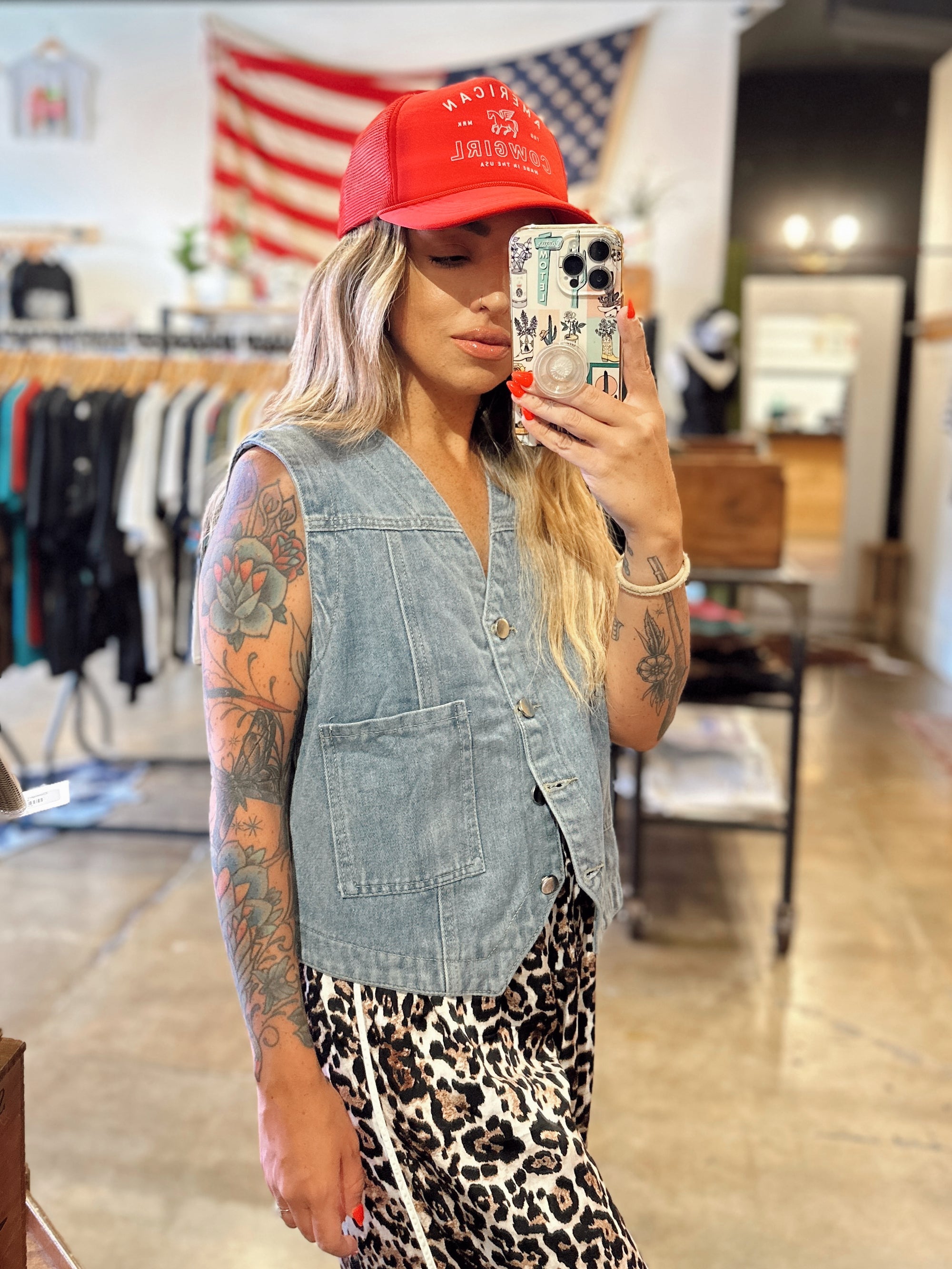 Western Denim Vest