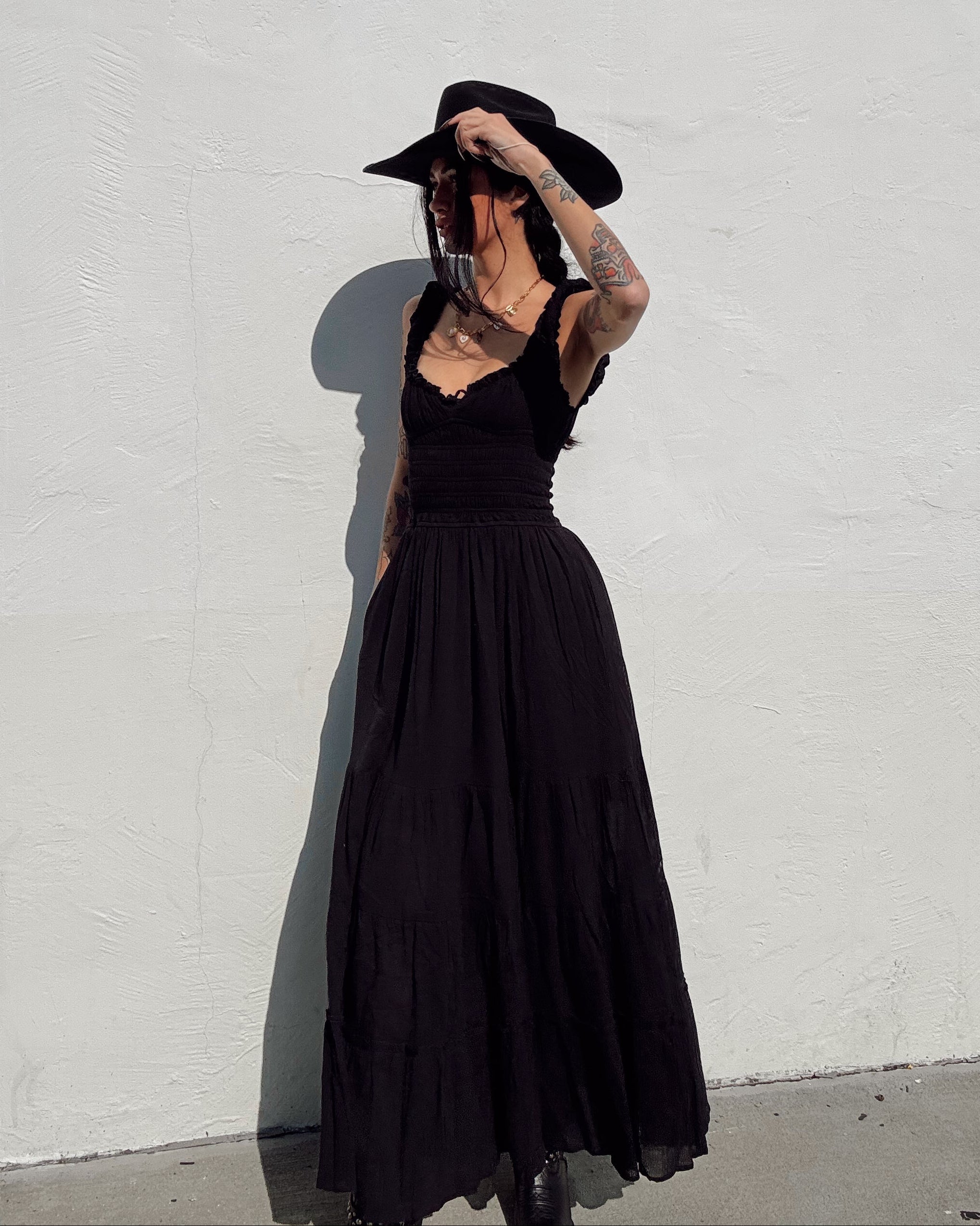 Milkmaid Maxi Dress