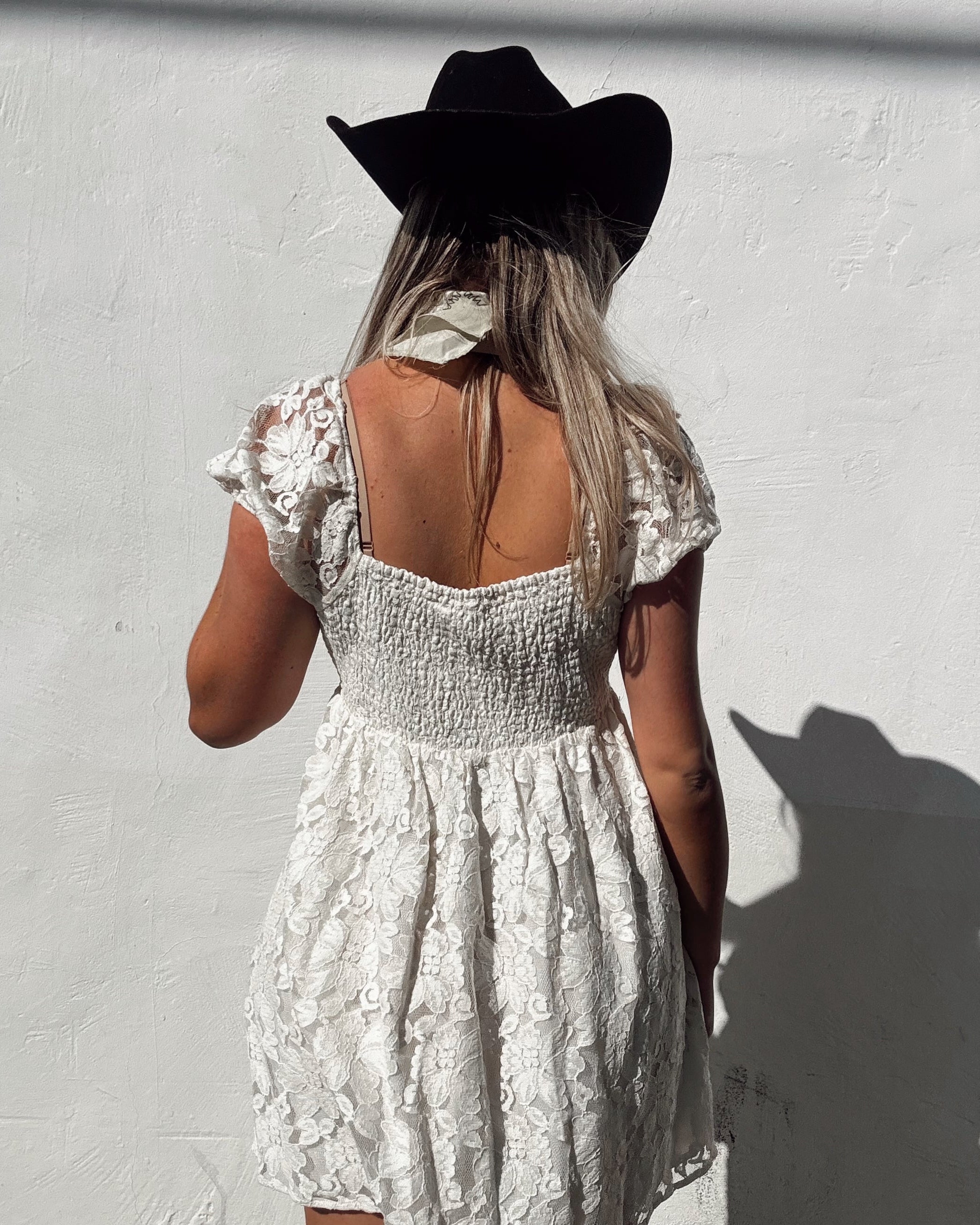 Lace Babydoll Mini Dress