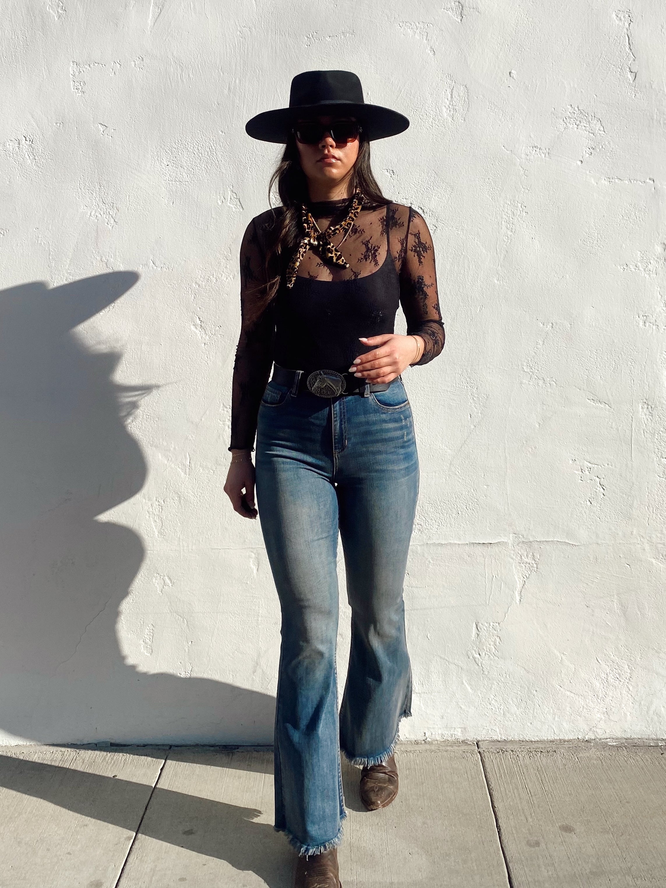 Vintage Wash Bootcut Jeans
