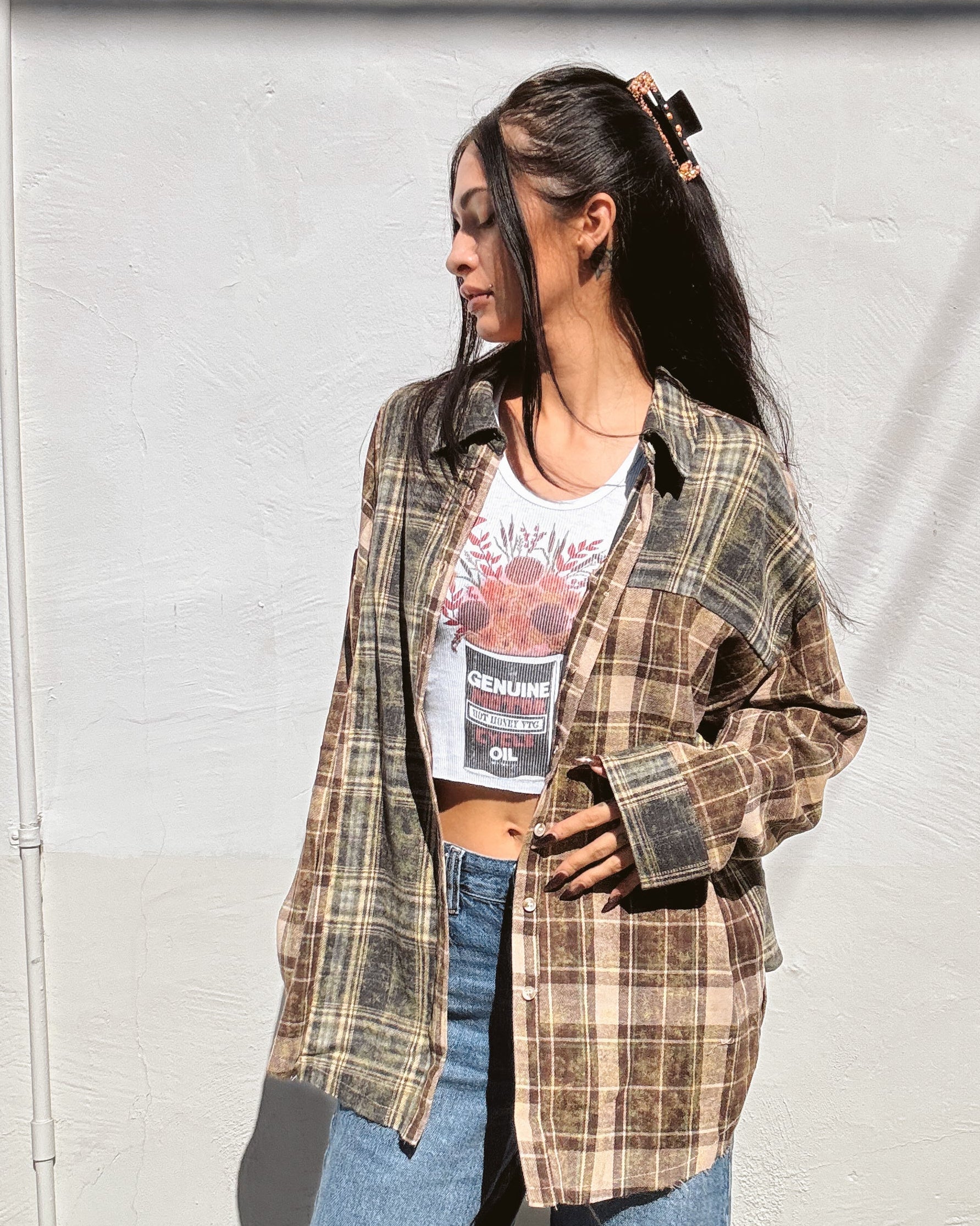 Faded Vintage Wash Flannel
