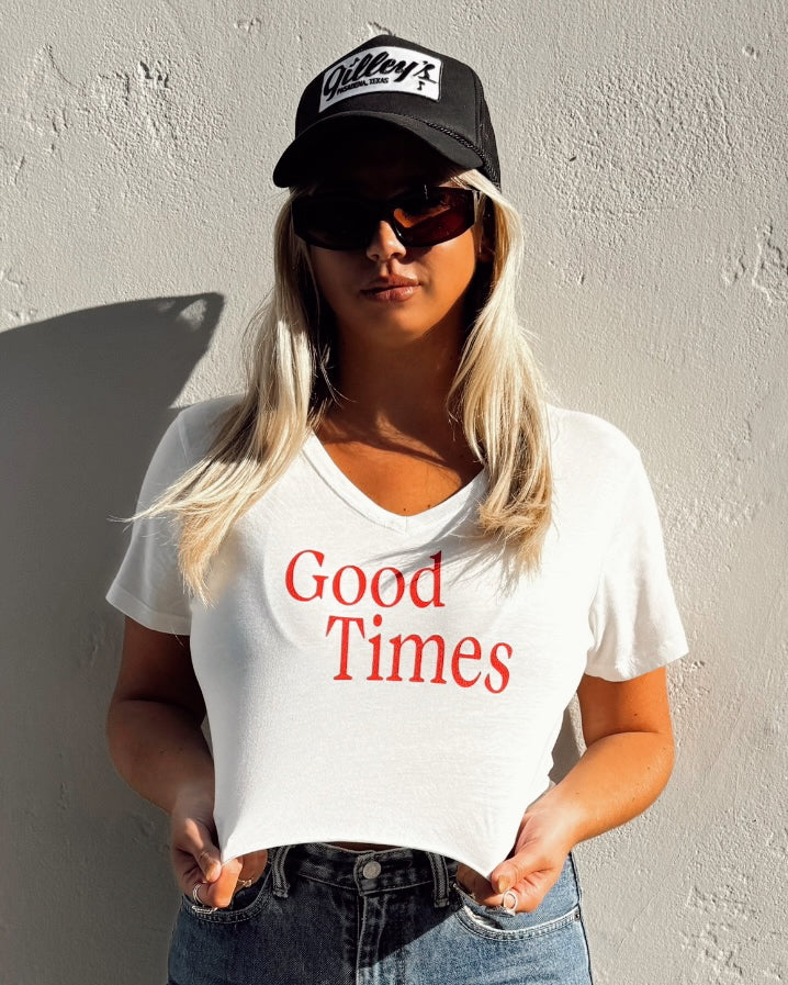 Good Times Crop Tee