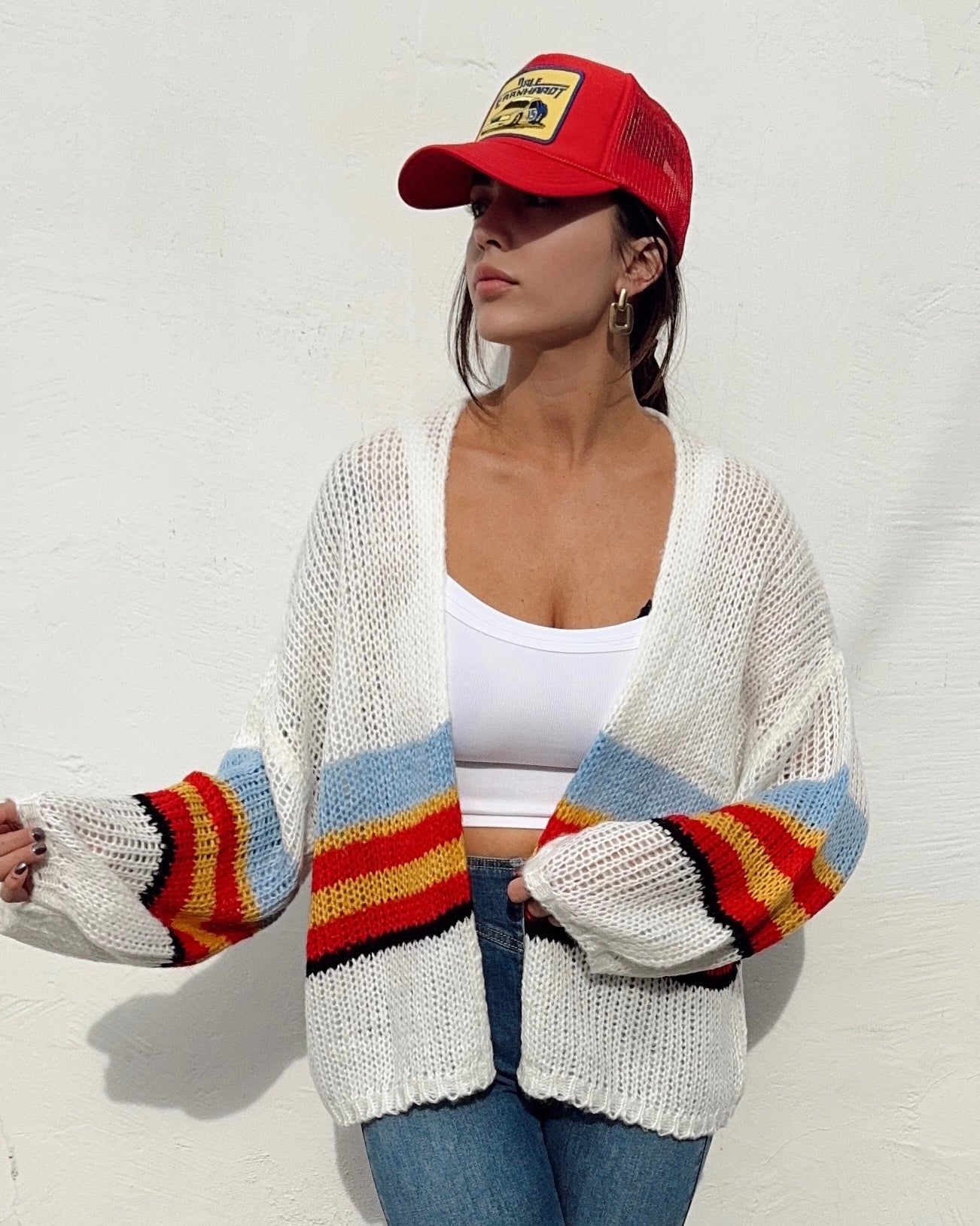 70s Stripe Cardigan