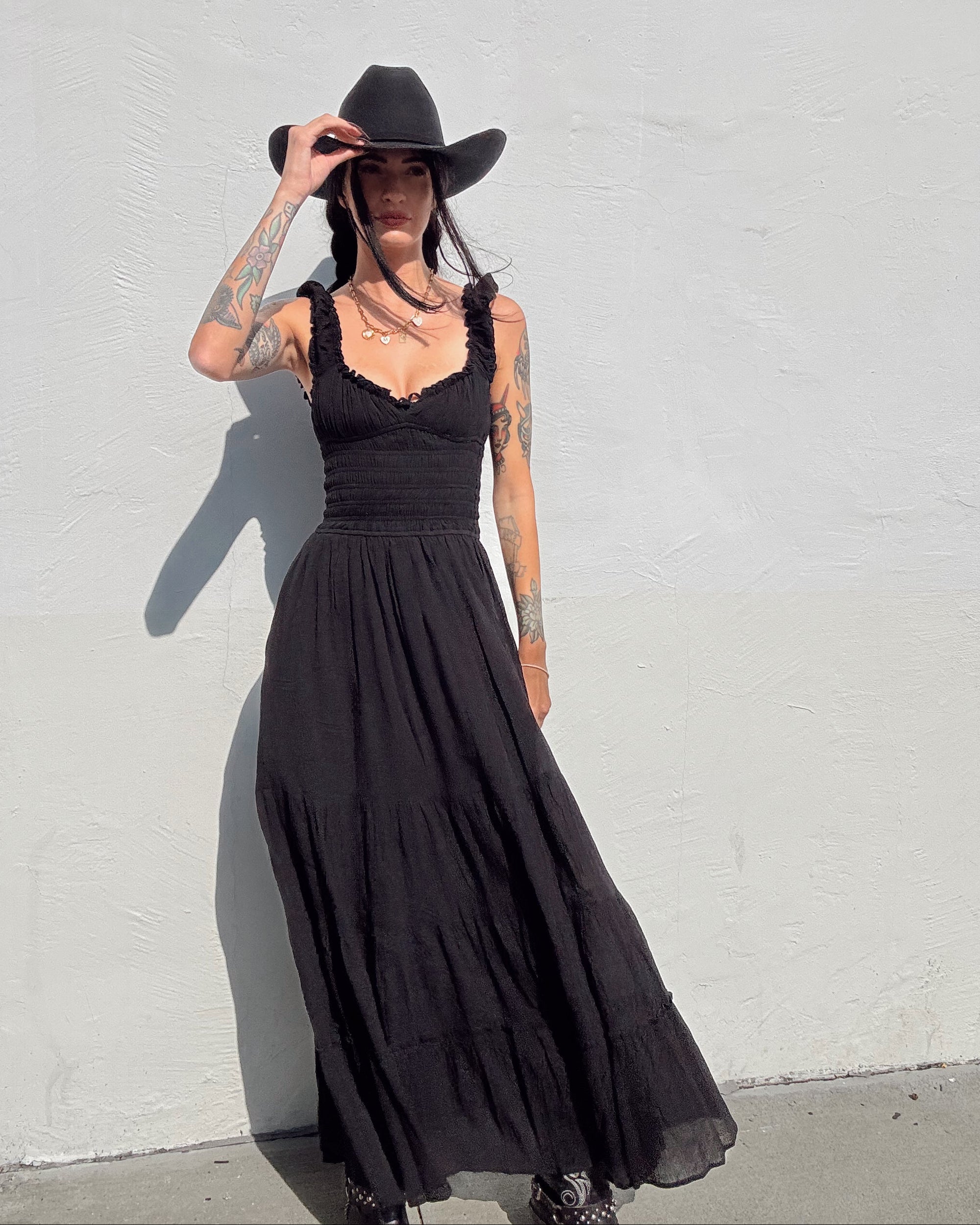 Milkmaid Maxi Dress