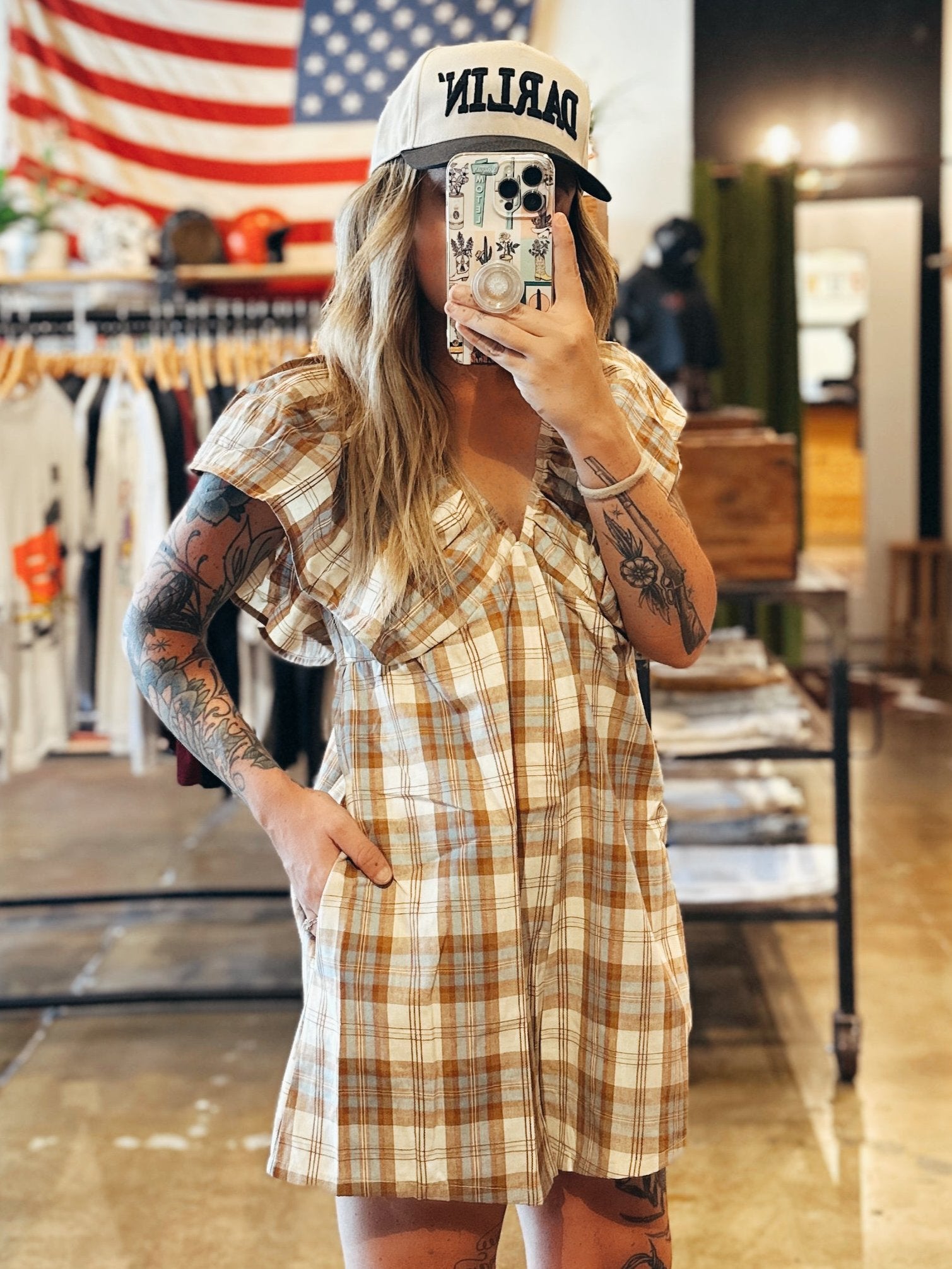 Plaid Romper