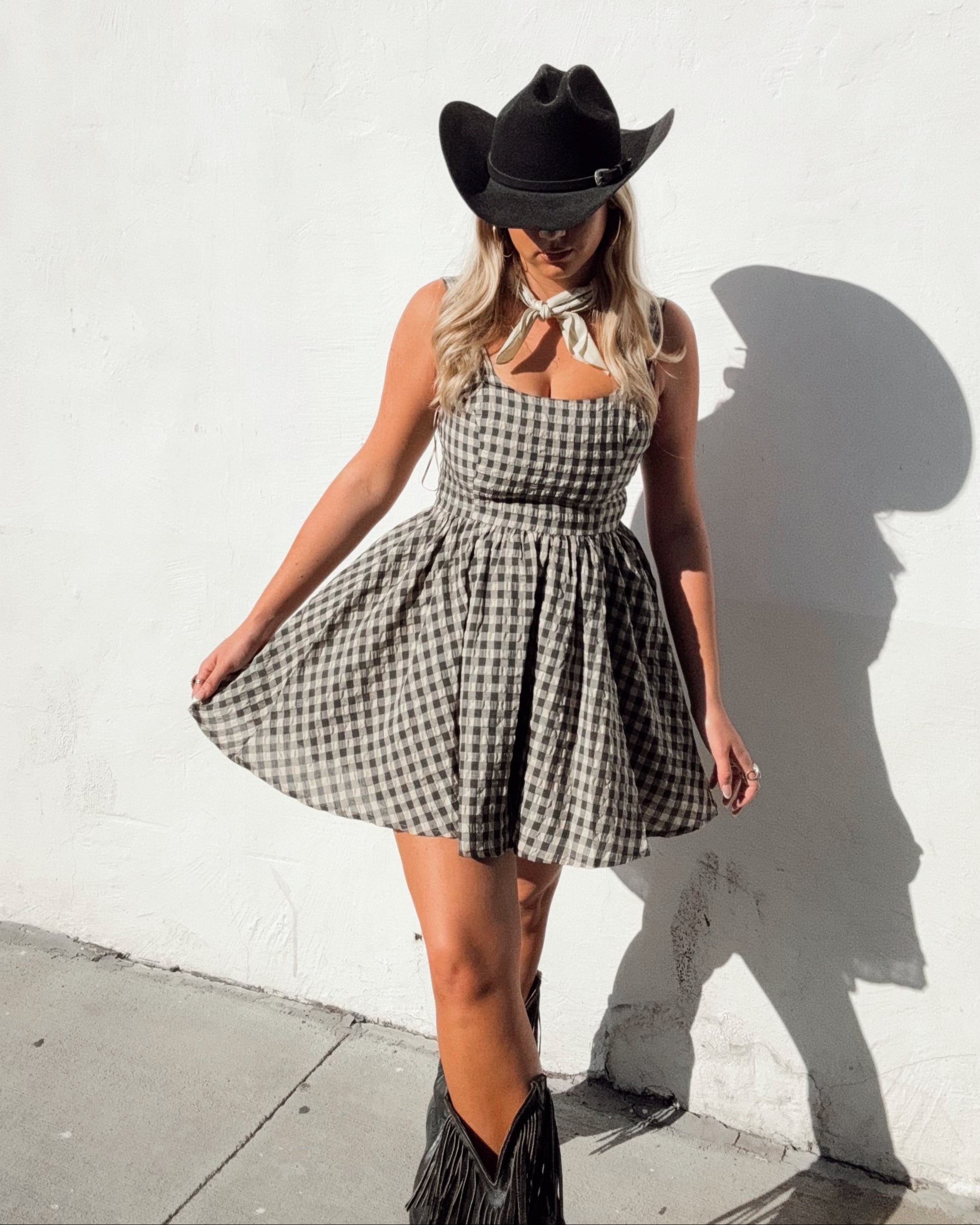 Southern Check Mini Dress