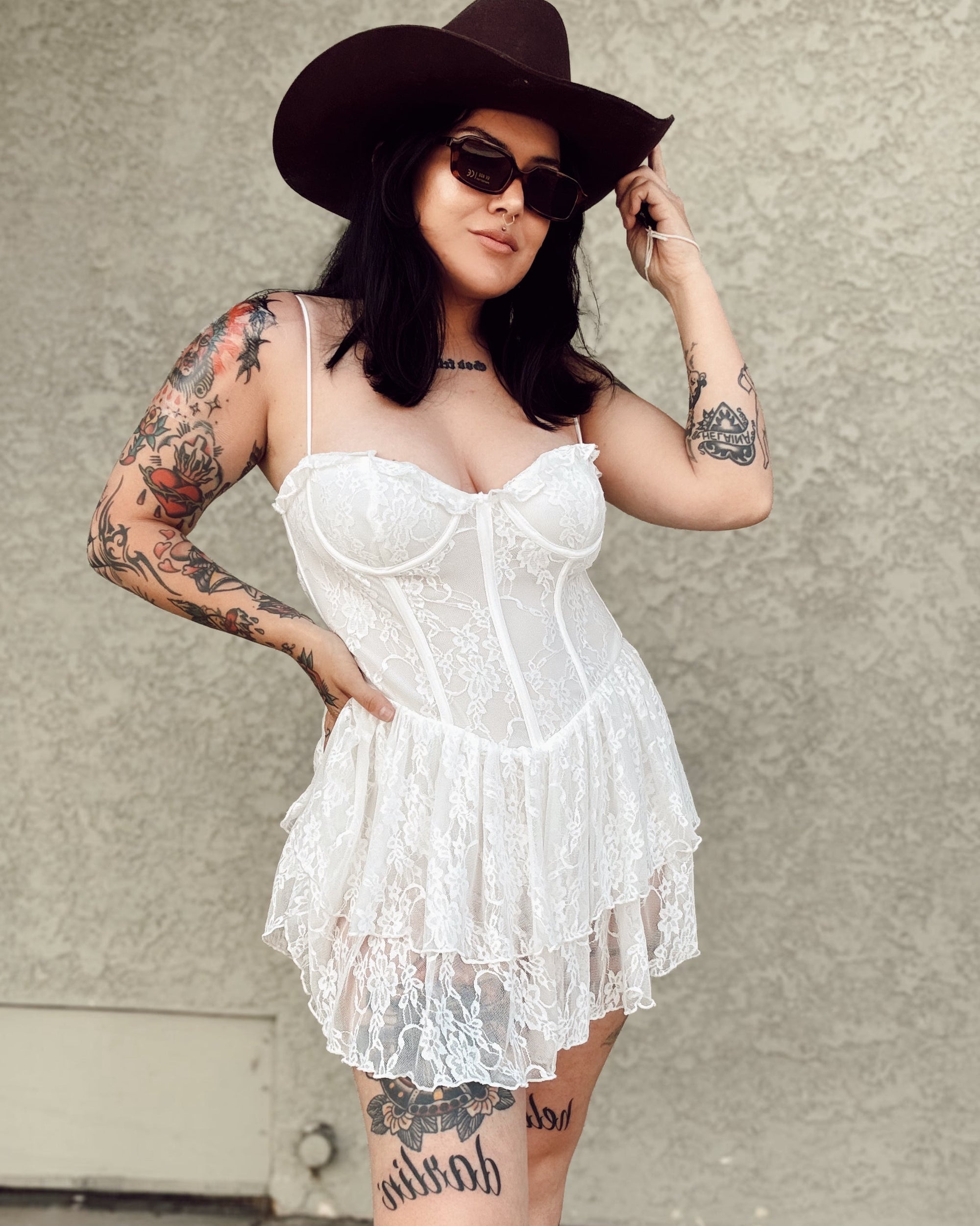 Lace Corset Romper