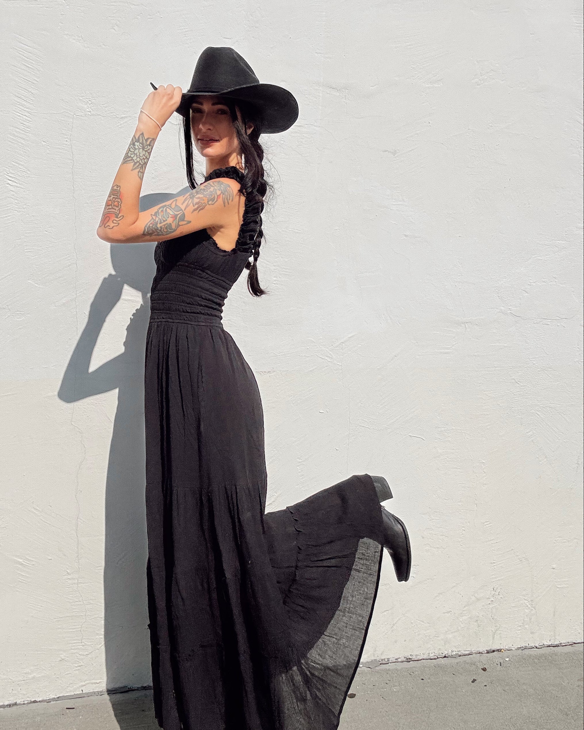 Milkmaid Maxi Dress