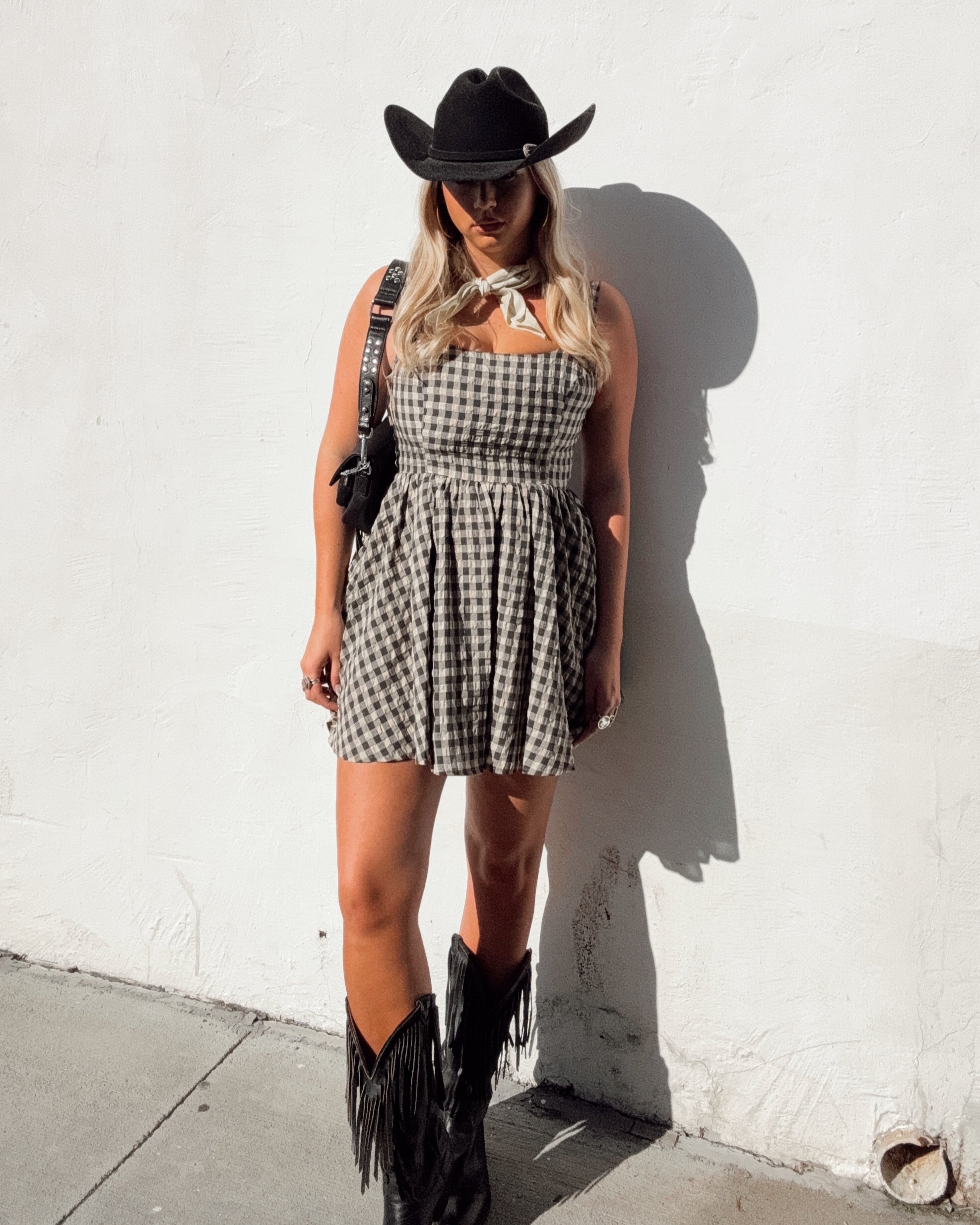 Southern Check Mini Dress