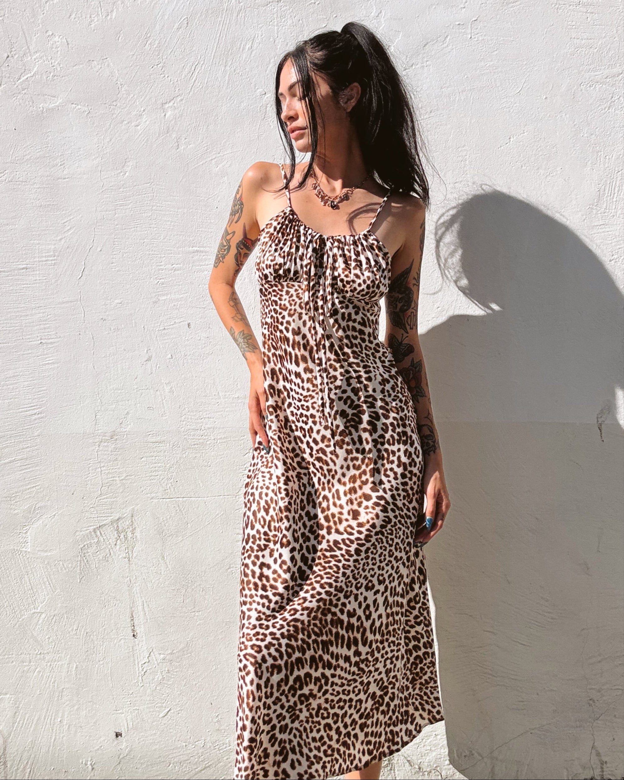 Leopard Slip Dress