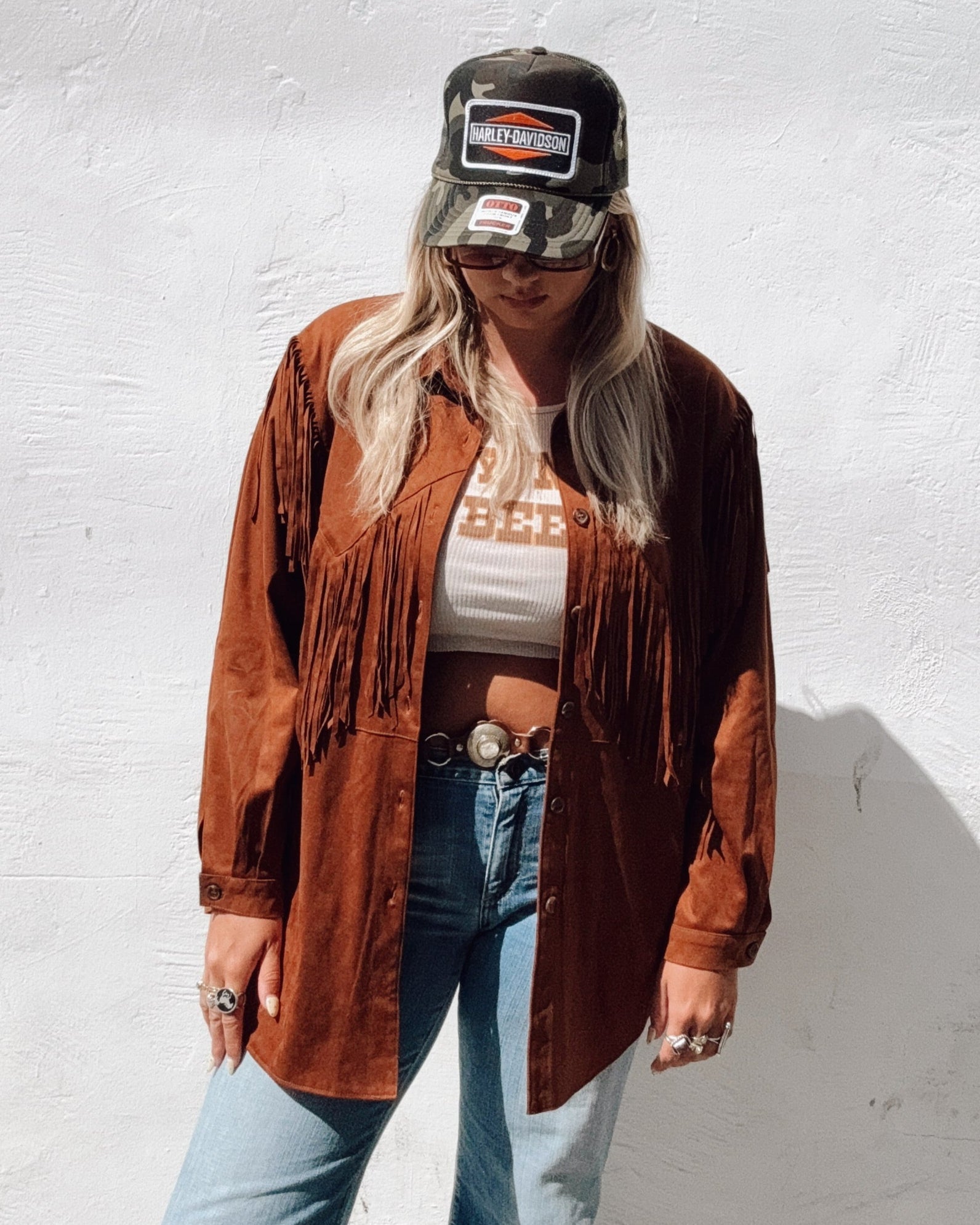 Suede Fringe Jacket
