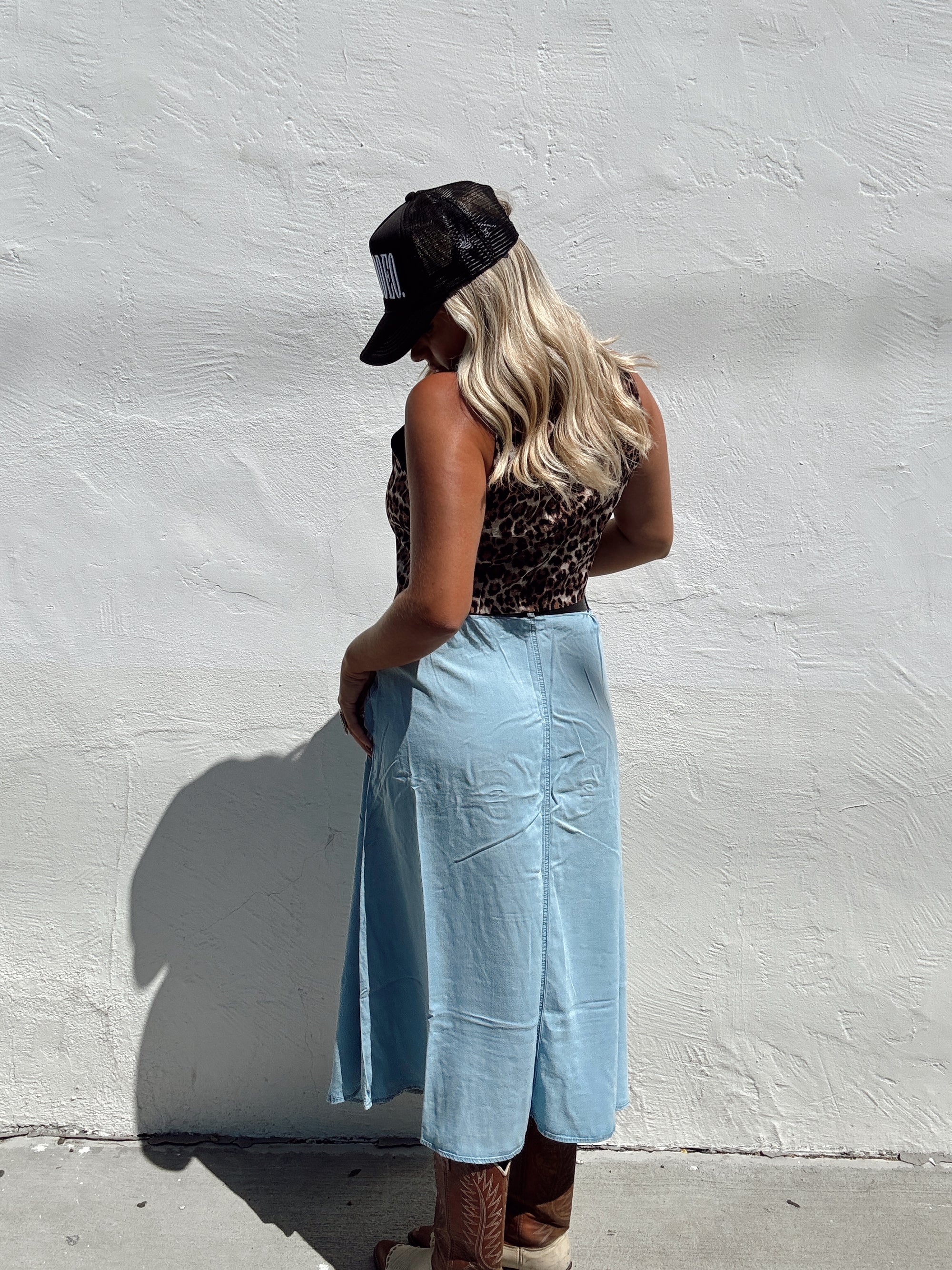 Denim Maxi Skirt