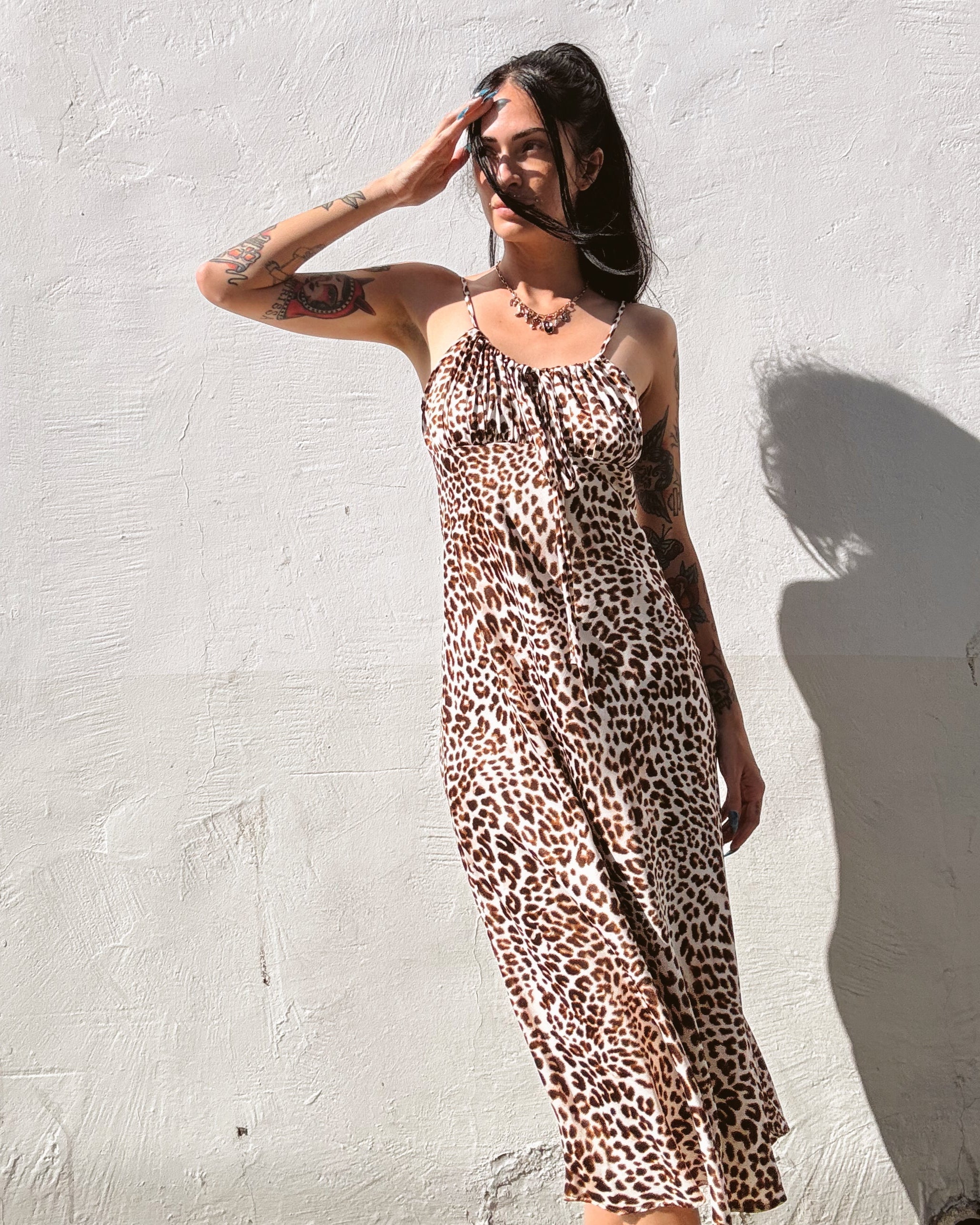 Leopard Slip Dress