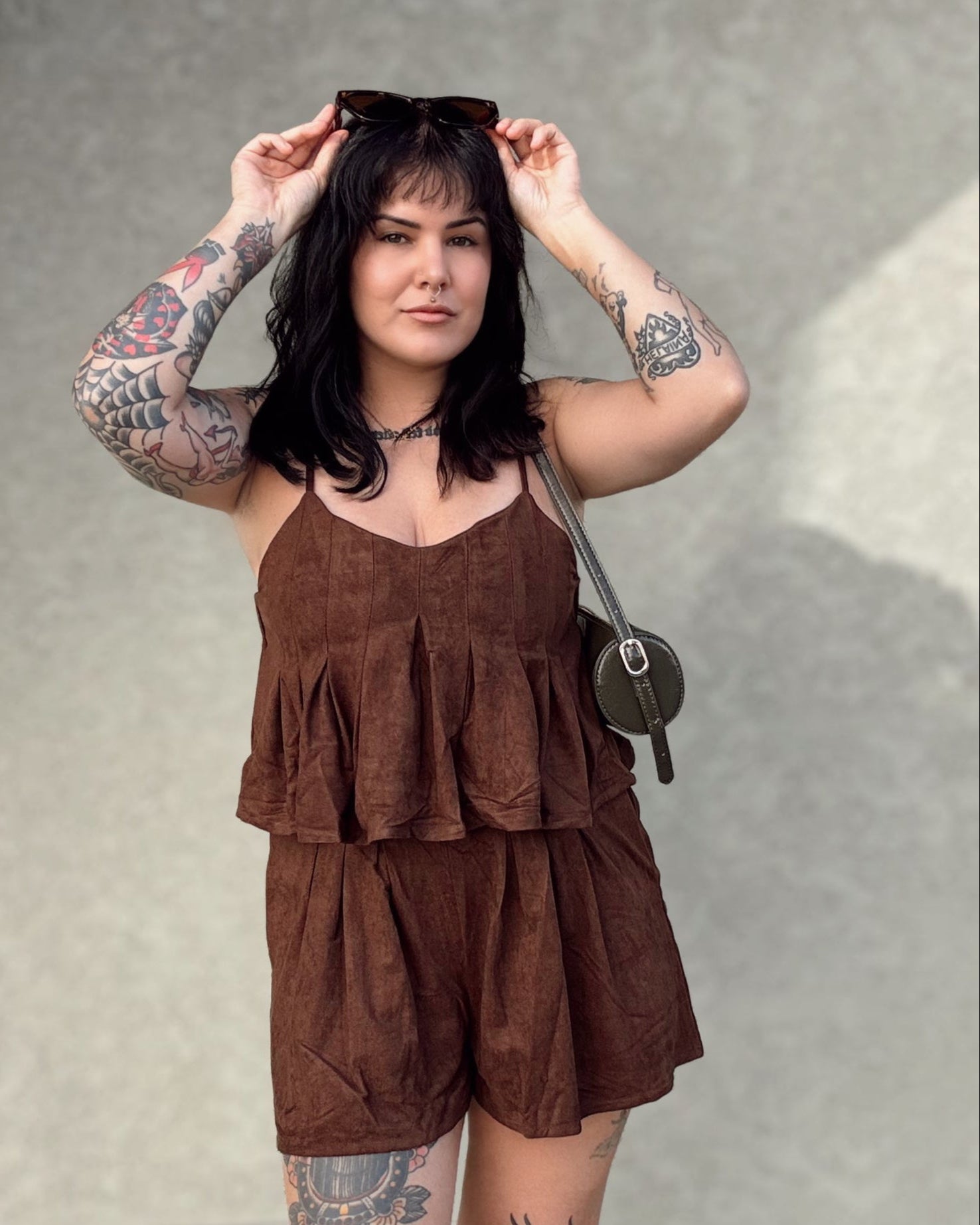Mocha Suede Set