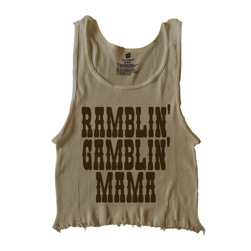 Ramblin Gamblin Crop Tank