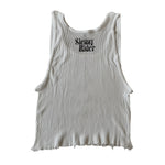 Titties and Beer Crop Tank - White