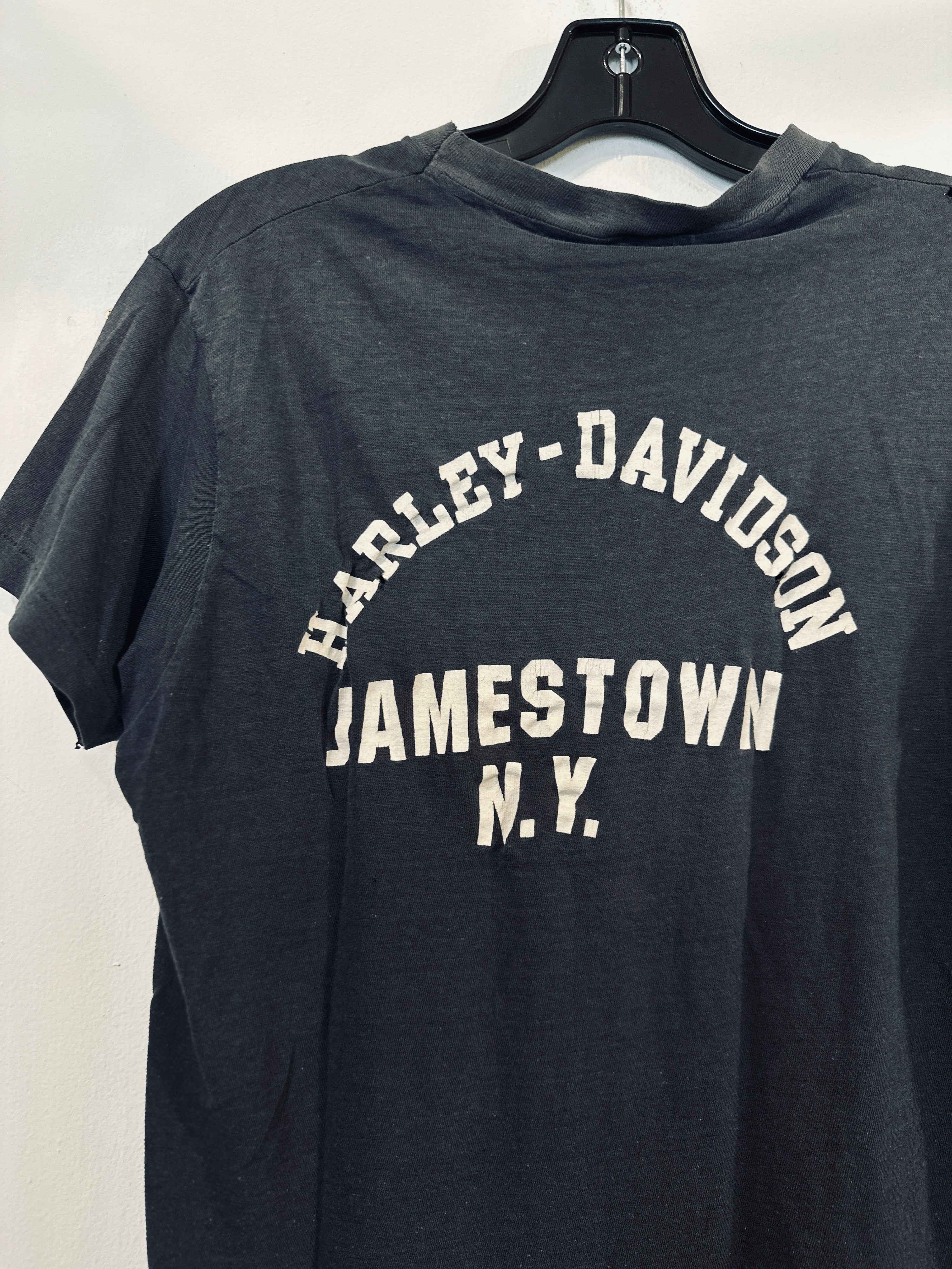 Rather Push My Harley Vintage Tee