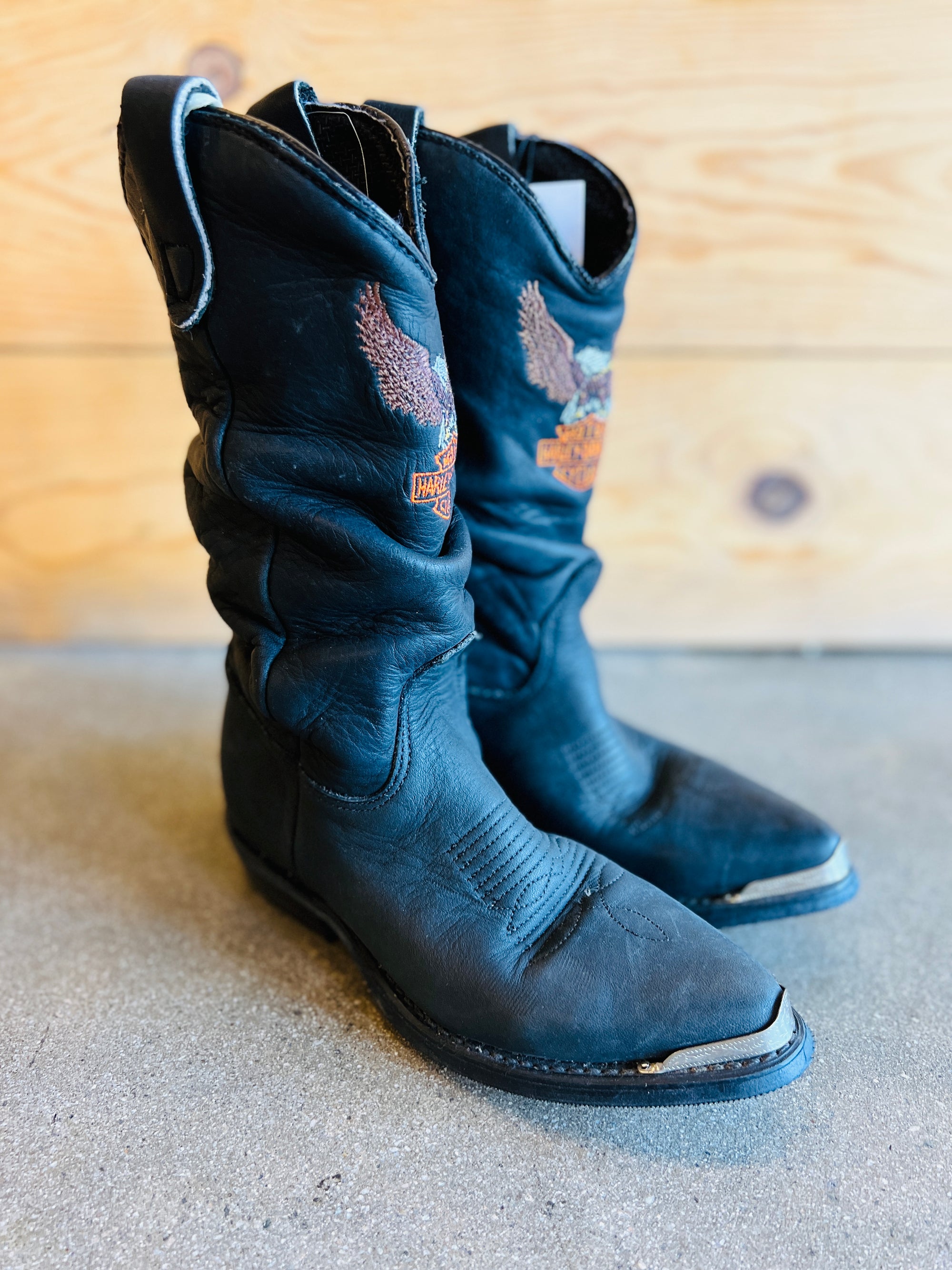 Harley Cowboy Boot Burnout