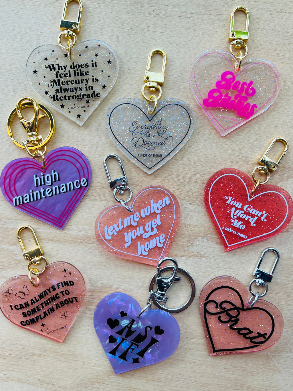 Heart Keychain – Burnout