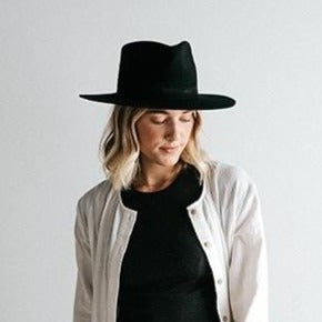 Miller Fedora - Black Gigi Pip